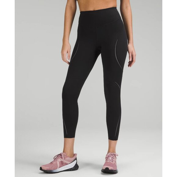 Lululemon Base Pace High-Rise Reflective Tight 25" black 8 - Picture 1 of 11